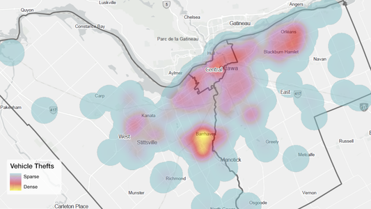 Theft in Canada's capital is up 50% in 2023 vs 2022